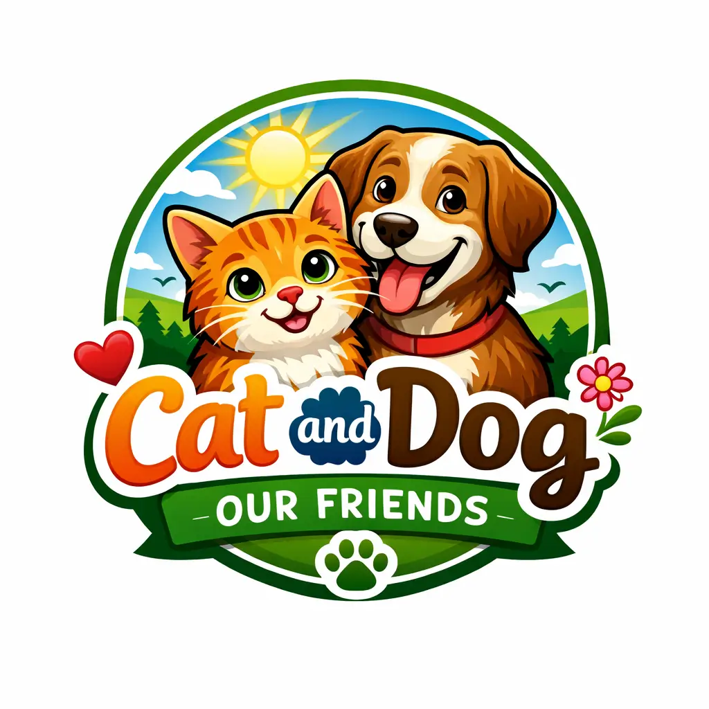 Cat And Dog Our Friends